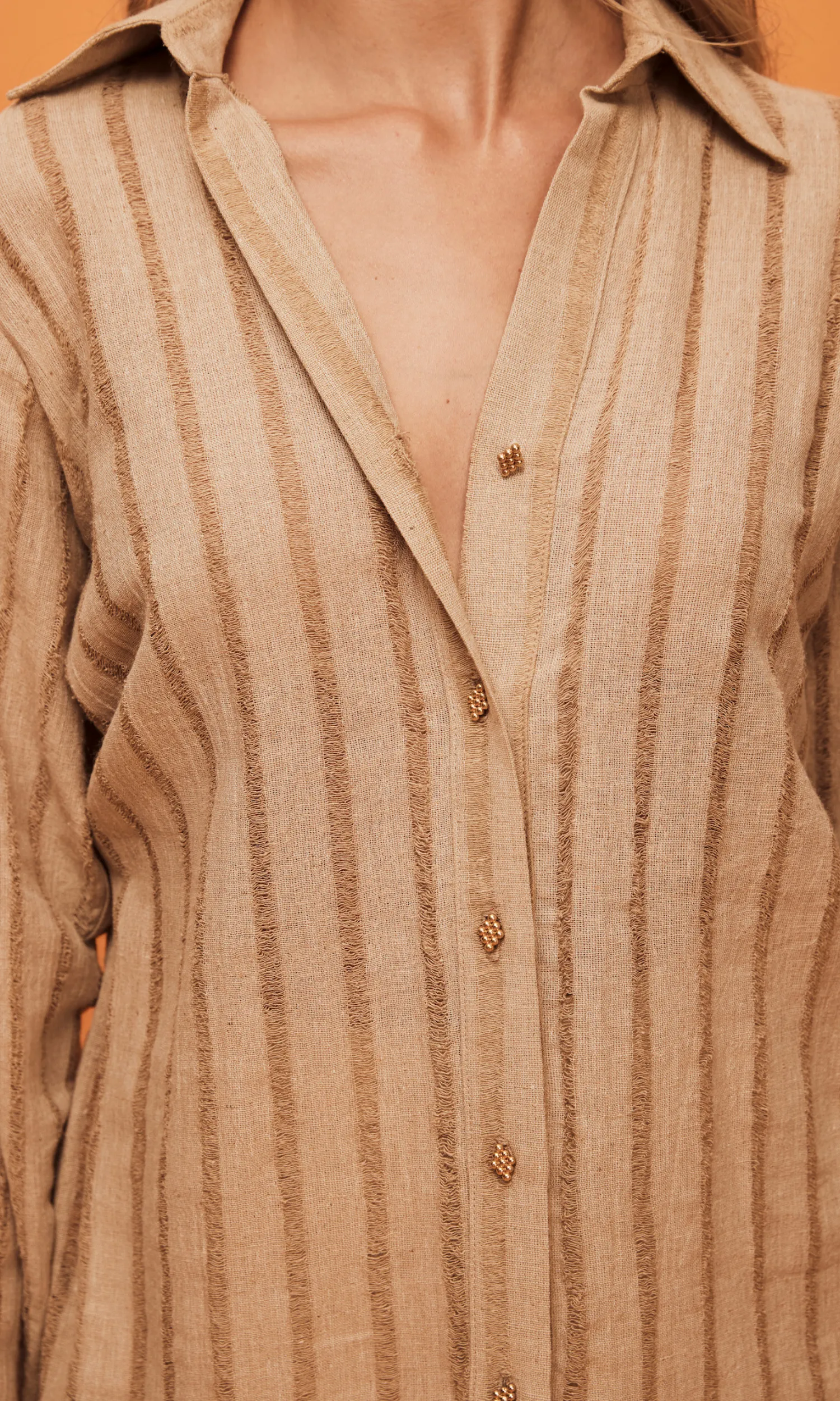 Elegant Agonda Blouse in Cappuccino - Stylish Womens Top for Any Occasion