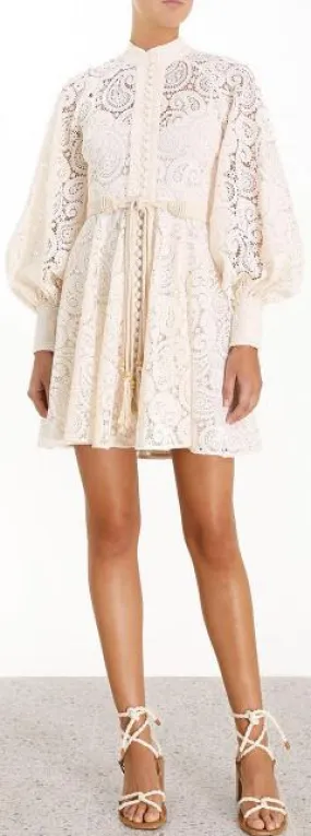 'Amari' Paisley Lace Short Dress