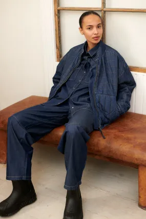 Stylish Mid Blue Bine Jacket for Modern Looks