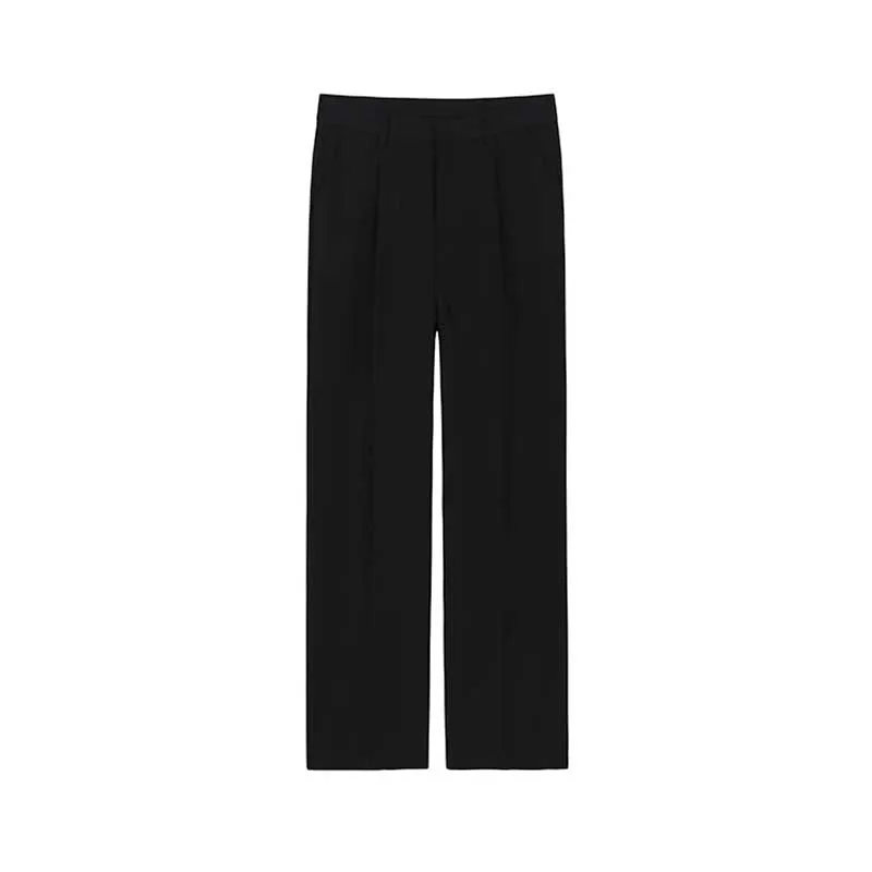 Men's Trousers Summer Loose Casual Trousers Straight-leg Drape Ice Silk Wide-leg Pants
